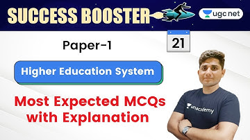 08:00 AM - JRF UGC NET Paper 1 | Higher Education System by Shiv Meena | Most Expected MCQs