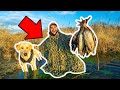 Homemade GHILLIE SUIT Duck Hunting CHALLENGE!!! (Catch Clean Cook)