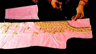 How to cut an embroidered suit | kadhai wala gala kaise banaen | suit cutting | in hindi |