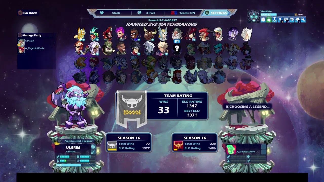 Brawlhalla Ranked 2v2s - YouTube