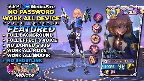 Script Skin Beatrix Starlight Space Agent No Password MediaFire | Full Effect Voice - Patch Terbaru