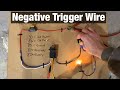 How to wire a 4 or 5 pin relay with a negative trigger wire