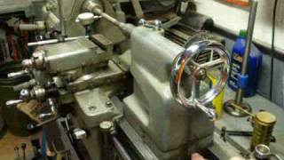 Lathe tailstock alignment setup — photo 1