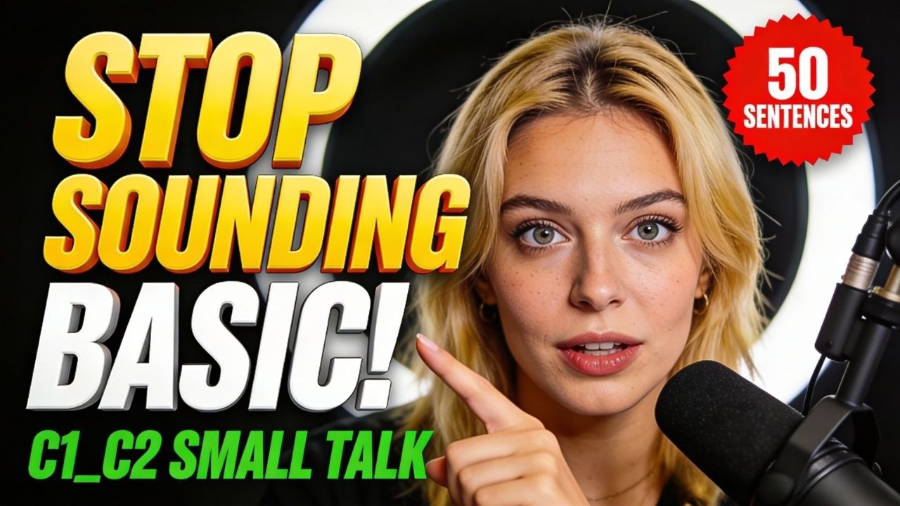 Stop Sounding Basic 🚀C1_C2 50 Small Talk Sentences That Make You Sound Fluent Slow Shadowing Podcast