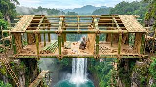 She Builds a Complete Bamboo Home with Kitchen and Bedroom