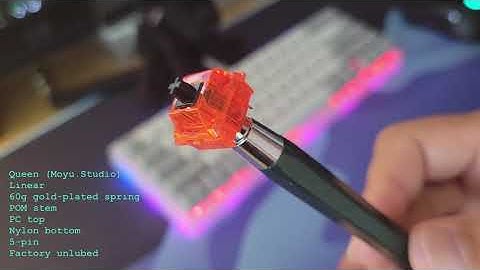 Queen linear switch sound test | stock and lubed on TKC Portico