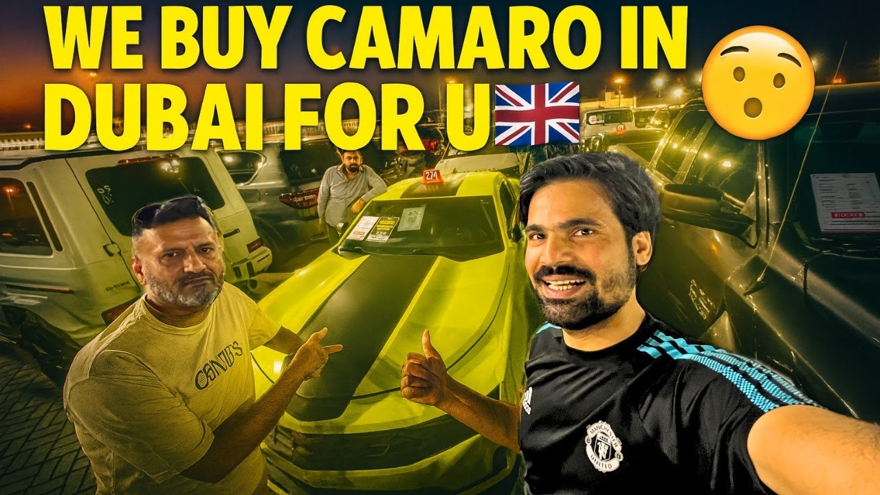 Buying Camaro in Dubai for UK! 🇬🇧🔥 | Dubai Auction Se Camaro UK Ke Liye!  Full Vlog