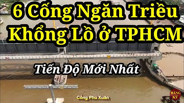 6 Cống Ngăn Triều Chống Ngập Hơn 10.000 Tỷ Ở TPHCM | Tiến Độ Mới Nhất Đạt 95% Tổng Dự Án.