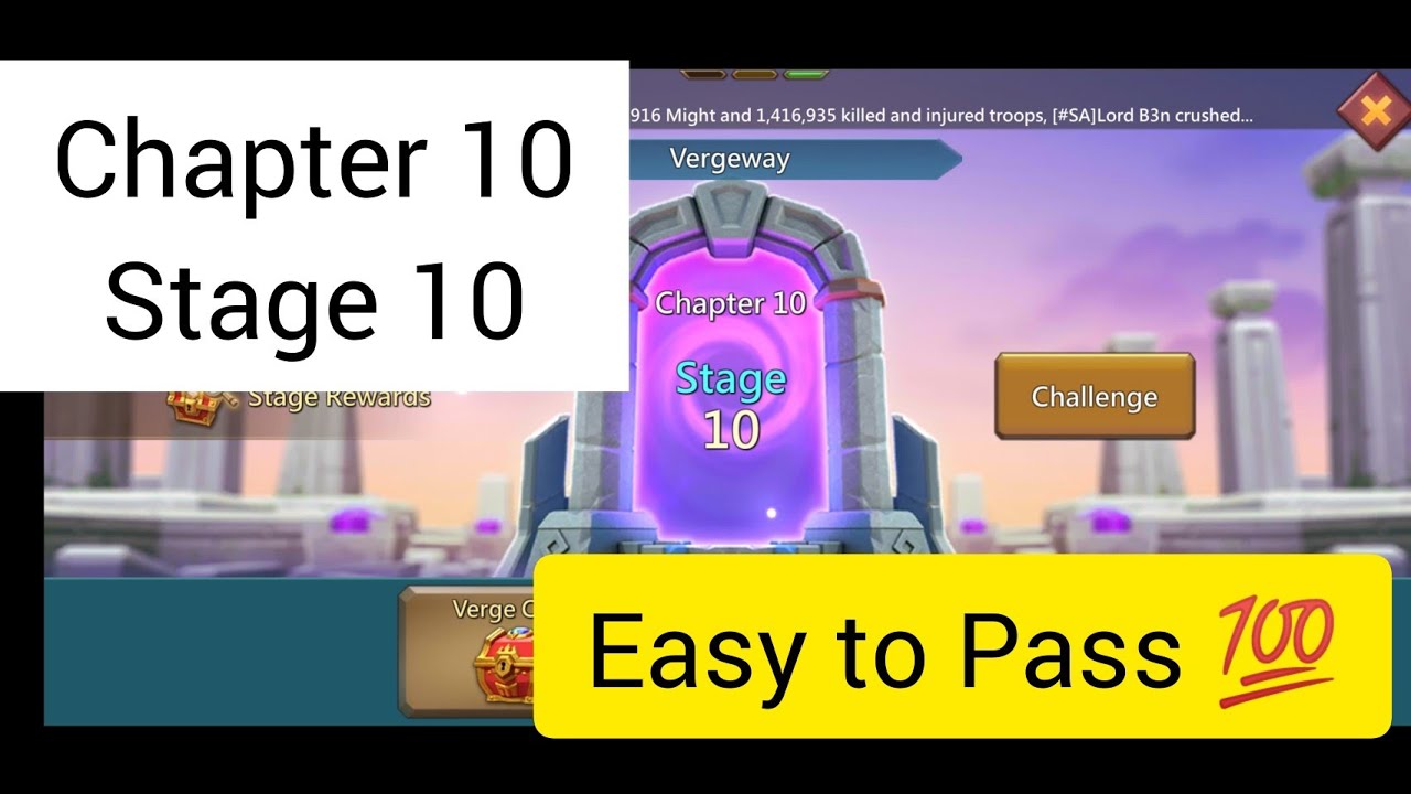 Vergeway Chapter 10 Stage 10 | Lords Mobile - YouTube