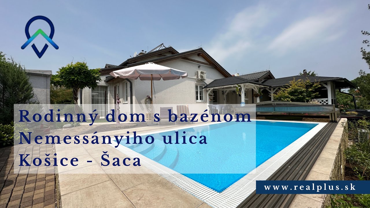 Rodinný dom s bazénom a krásnou záhradou, Košice - Šaca