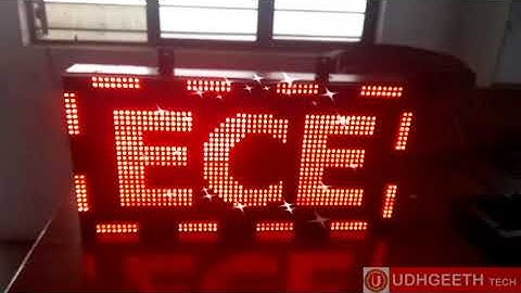 DIGITAL CLOCK USING P10 LED BOARD
