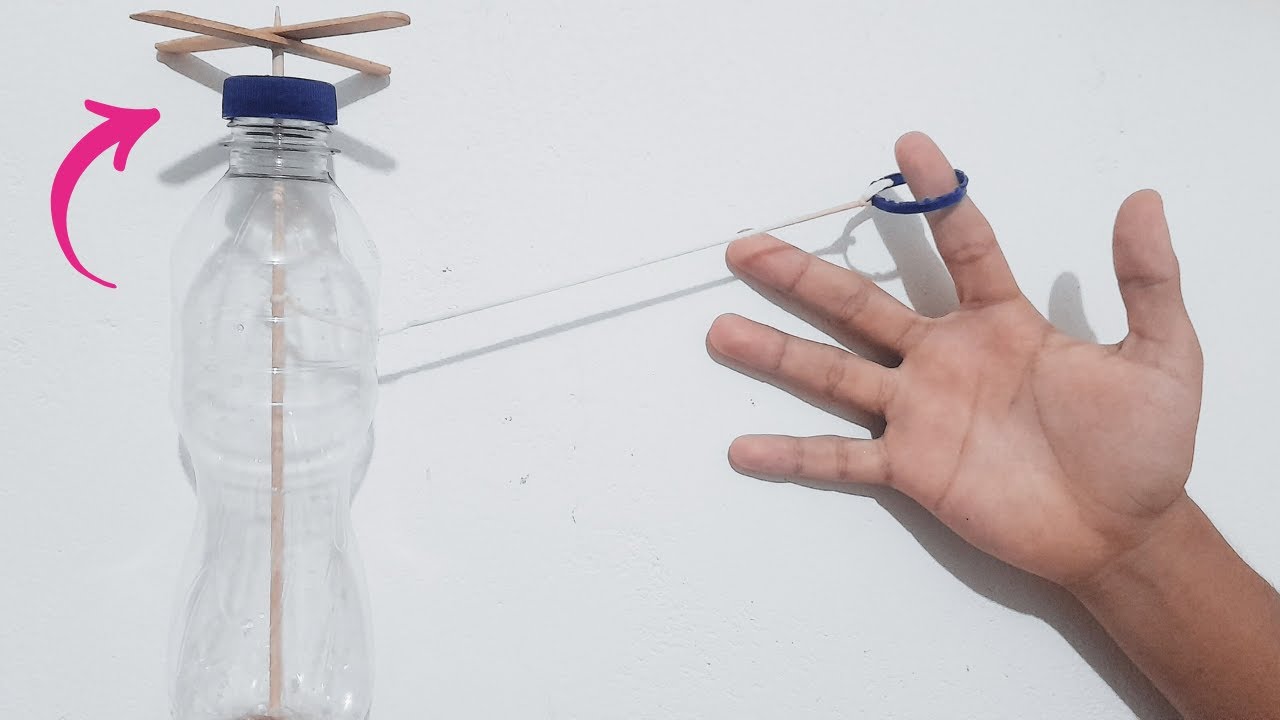 Como hacer un ventilador con botellas de plastico "Que si gire