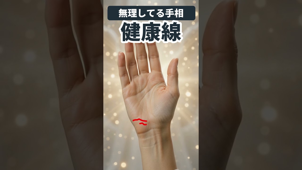 【手相】頑張りすぎを手が知らせる！小指下へ伸びる健康線