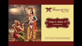 #212 Bhagavad-gita Chapter 5,Śloka 16- Kartikeya das