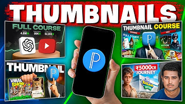 How To Make THUMBNAILS For YouTube Videos (Ai + Pixellab) | YouTube THUMBNAIL Design