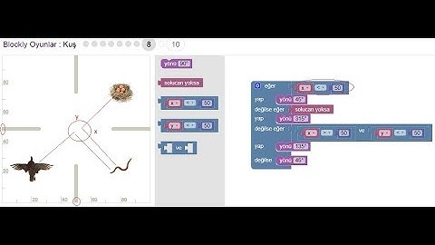 Blockly oyunlar Kuş seviye çözümleri