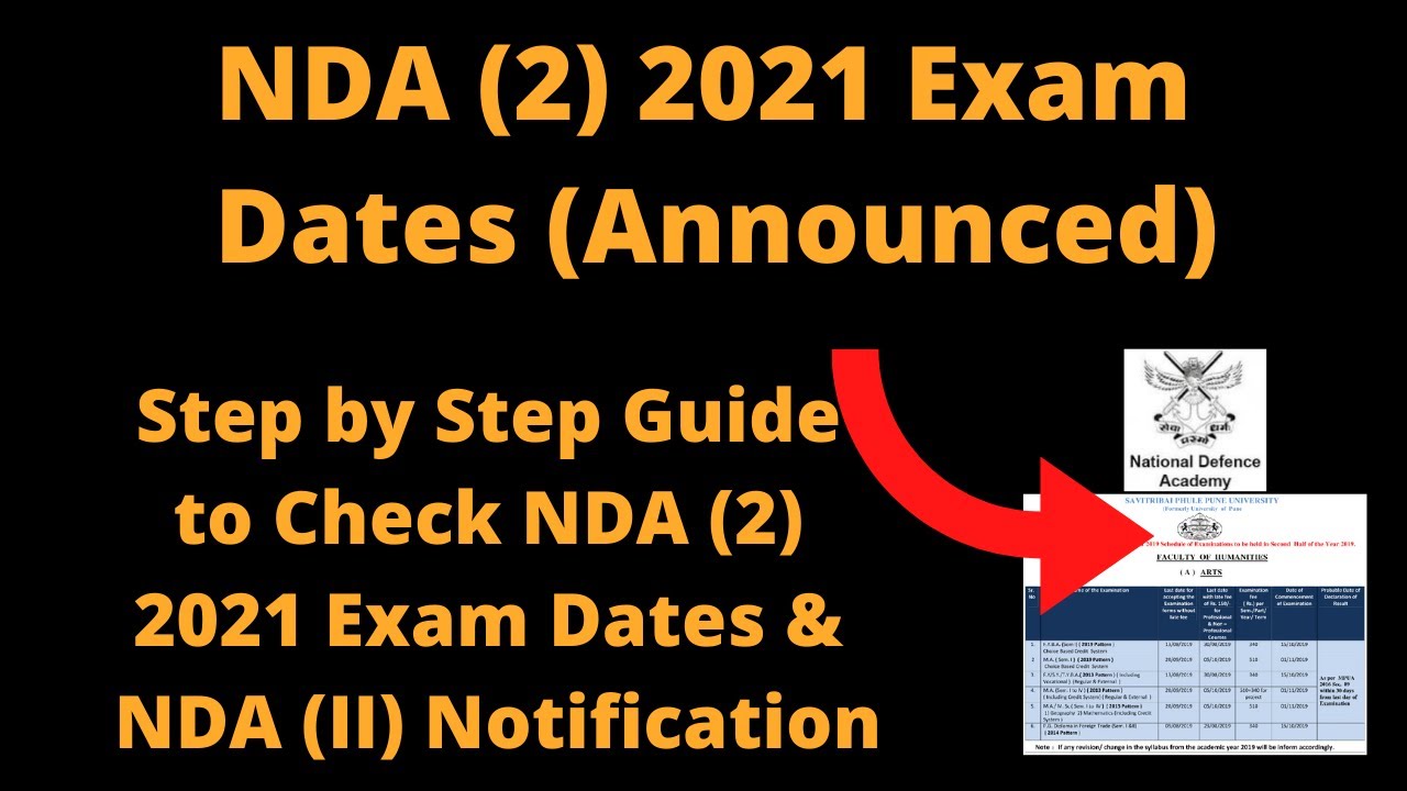 NDA (2) 2021 Exam Dates ( Announced) - How to Check NDA (2) 2021 Exam ...