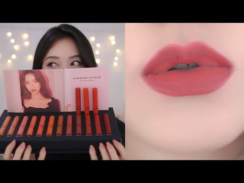 3CE SLIM VELVET LIP COLORS | 15 SHADES SWATCHES 