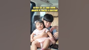 teh lily duduk nya maunya sama a rafathar 😍😍 #rayyanza #raffiahmad #rafathar #babylily #ytshorts