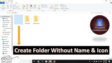 How to Create Folder Without ICON and NAME  (Computer Tricks)