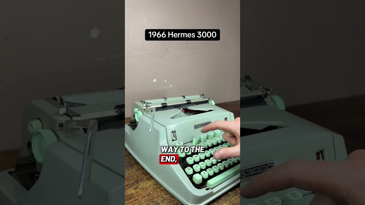 How to use all functions on a 1966 Hermes 3000 vintage portable