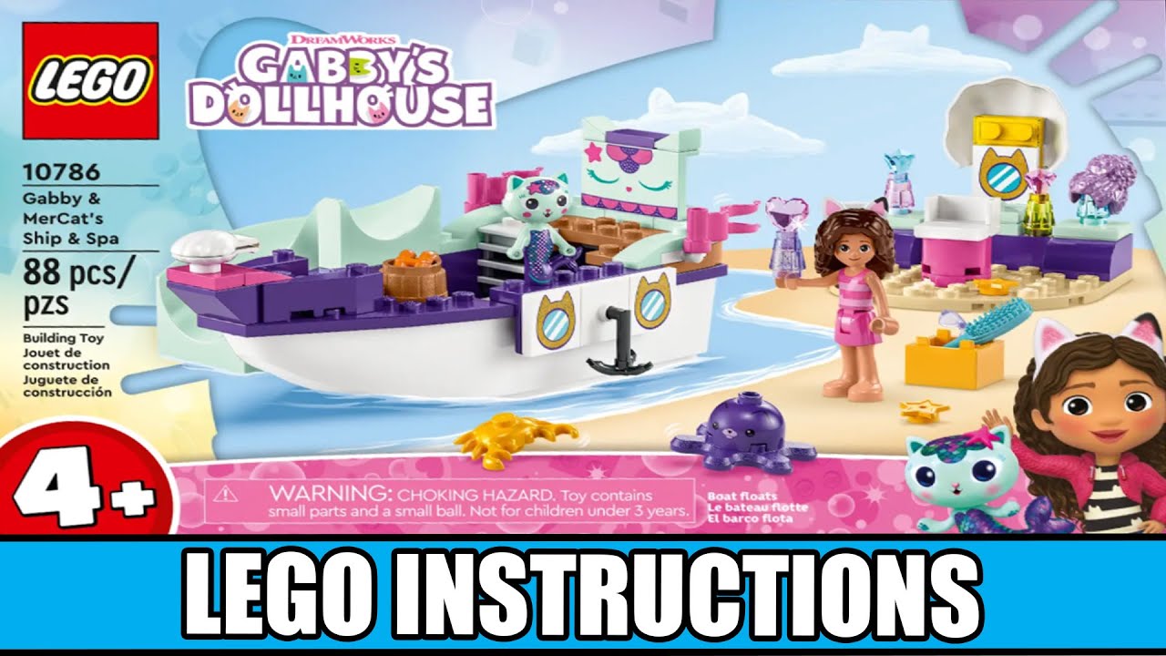  LEGO Gabby's Dollhouse Gabby & Mercat's Ship & Spa