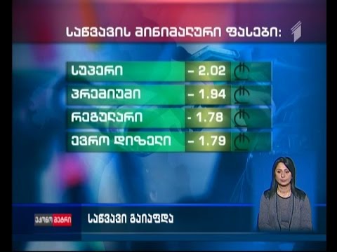 საქართველოში საწვავი გაიაფდა