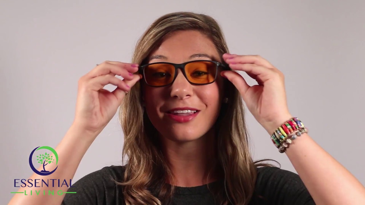 Essential Living Blue Light Blocker Nighttime Glasses YouTube