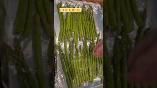 5-Ingredient Baked Asparagus with Parmesan: Quick and Easy! #shortvideo #shorts #food #healthy