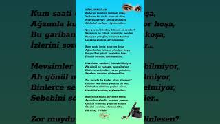 Ali Altay Turan /Söylemediler Şiirleri Şfet Üzik Ürkü Şk