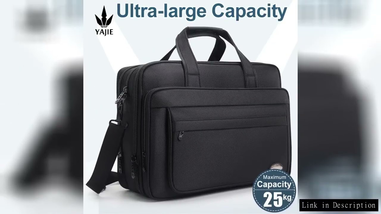 Large Capacity Briefcase Bag Men Business Bag 15.6 inch 17" 19" Laptop Bag Shoulder Bags Canvas Hand