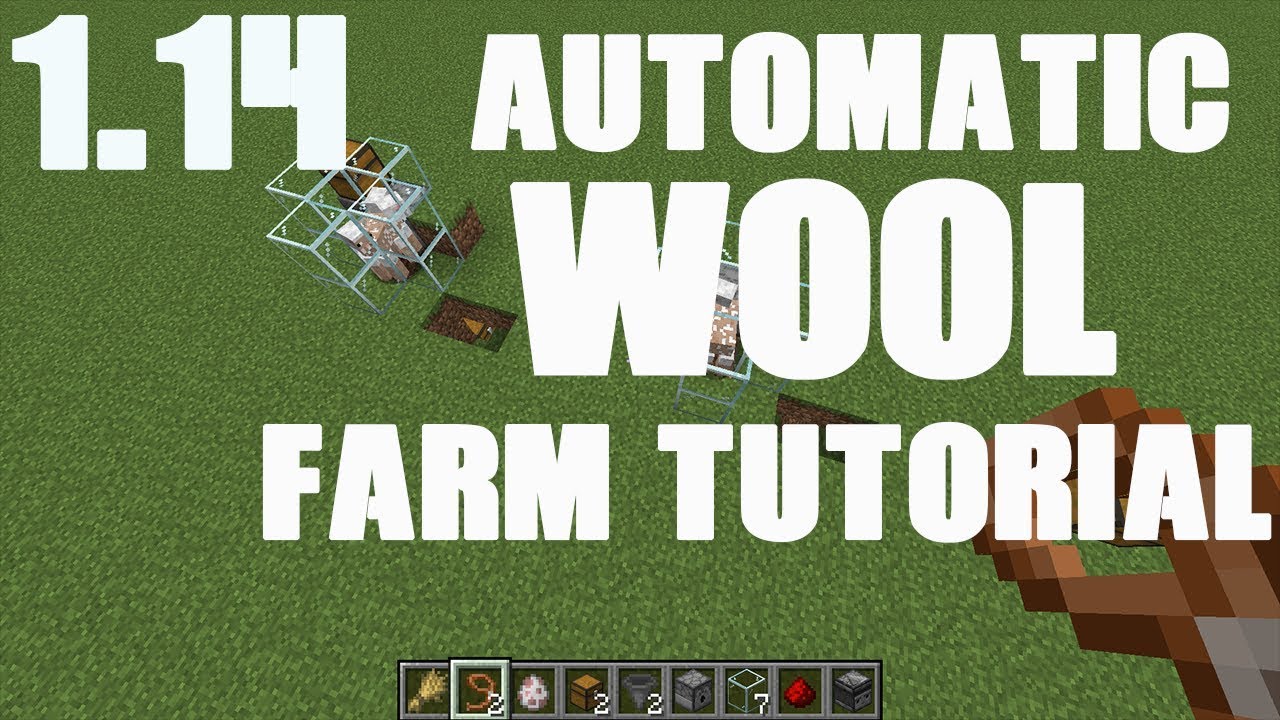 How to Build a Automatic Wool Farm in Minecraft - 1.14 ( Works with ...