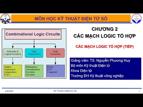 Video Tóm tắt Phần 2 - Chương 2 Các mạch logic tổ hợp | KTĐT... - youtube