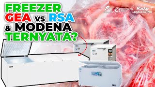 TERBARU 2022 !! FREEZER UNTUK USAHA FROZEN FOOD! RSA/ GEA/ MODENA | MANA YANG LEBIH CEPAT DINGIN?