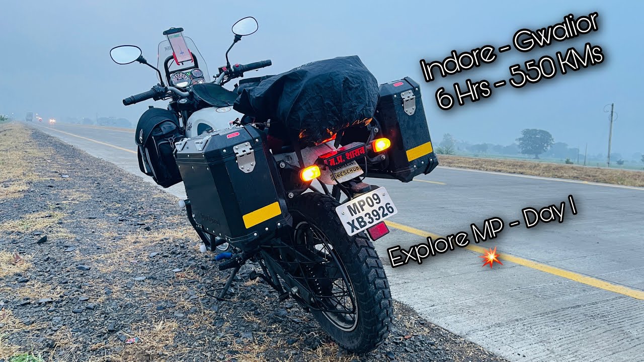 INDORE to GWALIOR 💥🏍  550 KMs - 6 Hrs | EXPLORE MP | Day 1 | VLOG - 49 | SPECSBOY JOURNEY |