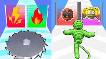 Grinder Run 3D vs Rope Man Run - All Levels Gameplay Android iOS Ep1 