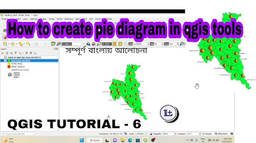 Qgis tutorial - 6 How to make a pie diagram using qgis software