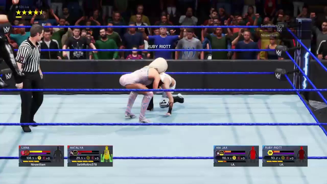 Natalya & Lana vs Nia Jax & Ruby Riott : WWE