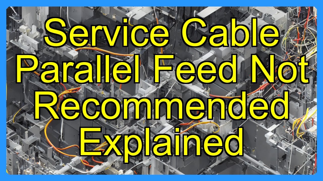 Service Cable Parallel Feed Not Recommended Explained - YouTube