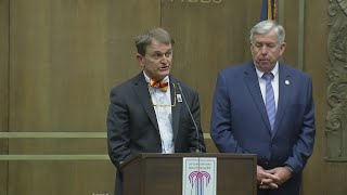 Missouri Gov. Mike Parson and Kansas City officials hold press conference on Coronavirus