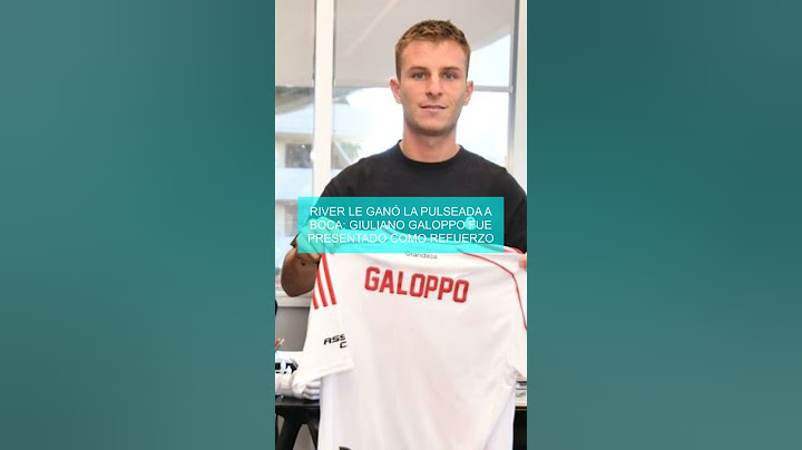 River le ganó la pulseada a Boca: Giuliano Galoppo fue presentado como refuerzo