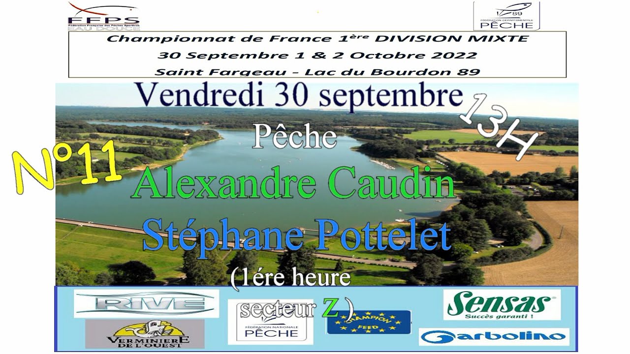 N°11/34 Pêche Alexandre Caudin, Stéphane Pottelet  1ere manche secteur Z du  championnat de France