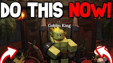 How To COMPLETE GOBLIN KING QUEST in THE FORGE! Roblox