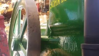 John Deere 1 1/2 hp Rebuild First Start after Paint