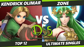 DAT SS Finale - Kendrick Olimar (Young Link) Vs. Zone (Palutena) Smash Ultimate - SSBU