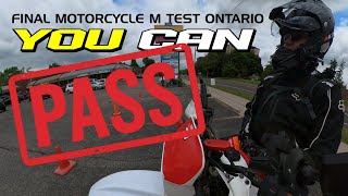 How to PASS Your Final Motorcycle License Test Ontario | Brantford