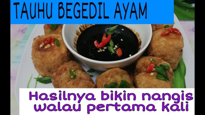 Tauhu Begedil Ayam Resipi Tauhu Bergedil Video Cuba Masak Simple Mudah Youtube