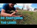 How to De-Thatch the Lawn. Power Raking