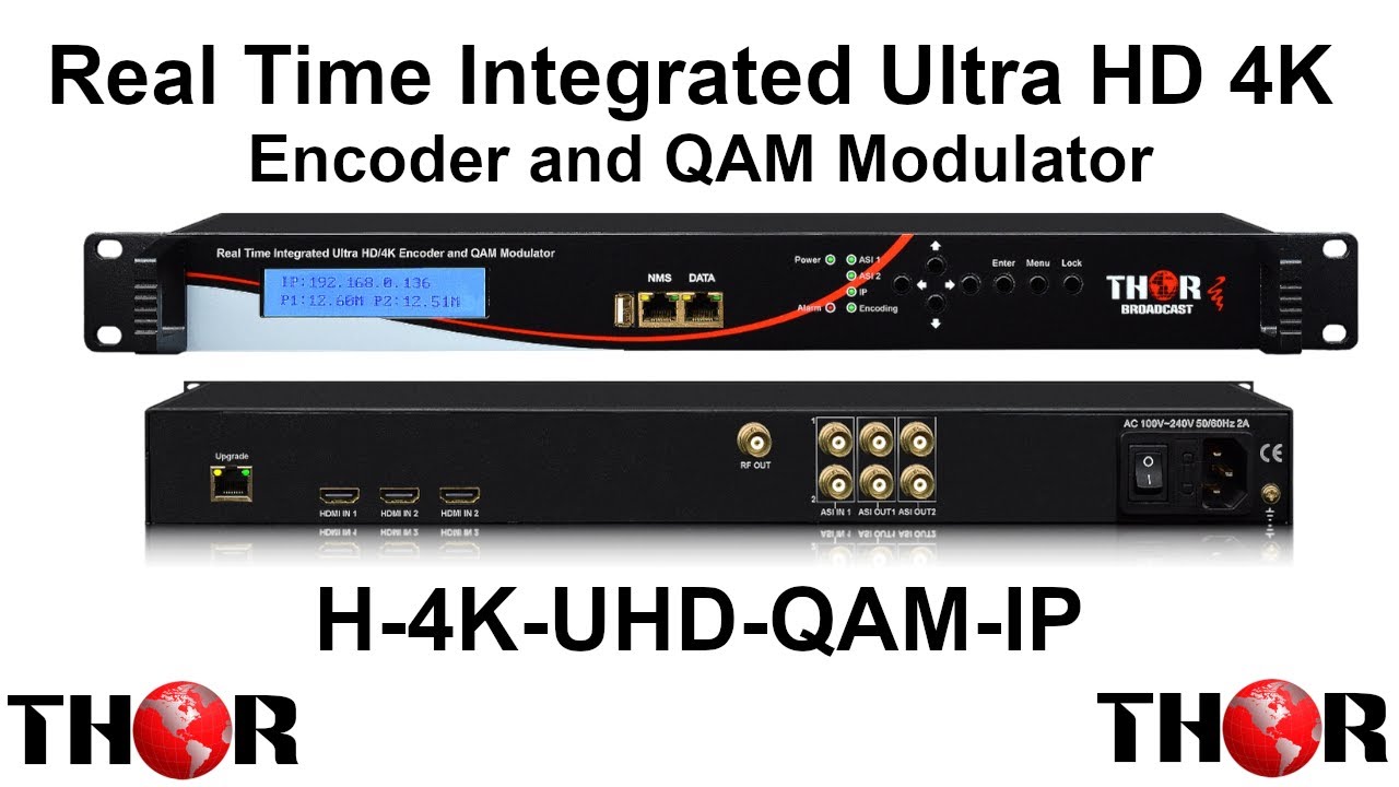 4K UHD Ultra HD and QAM HDMI Modulator over coax Thor Broadcast overview -