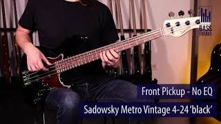 Sadowsky Metro Vintage 4-24 Live Demo - Bassfreaksnet